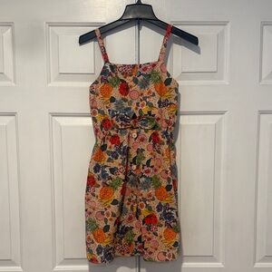 Zara Colorful Floral/Fruit  Kids Cotton Dress